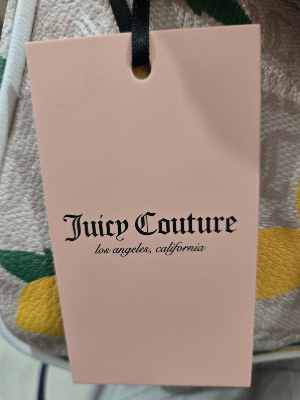 Juicy Couture Fruitful Lemon Print Shoulder Bag NWT ๐ Sandstone Multi - Picture 4 of 15